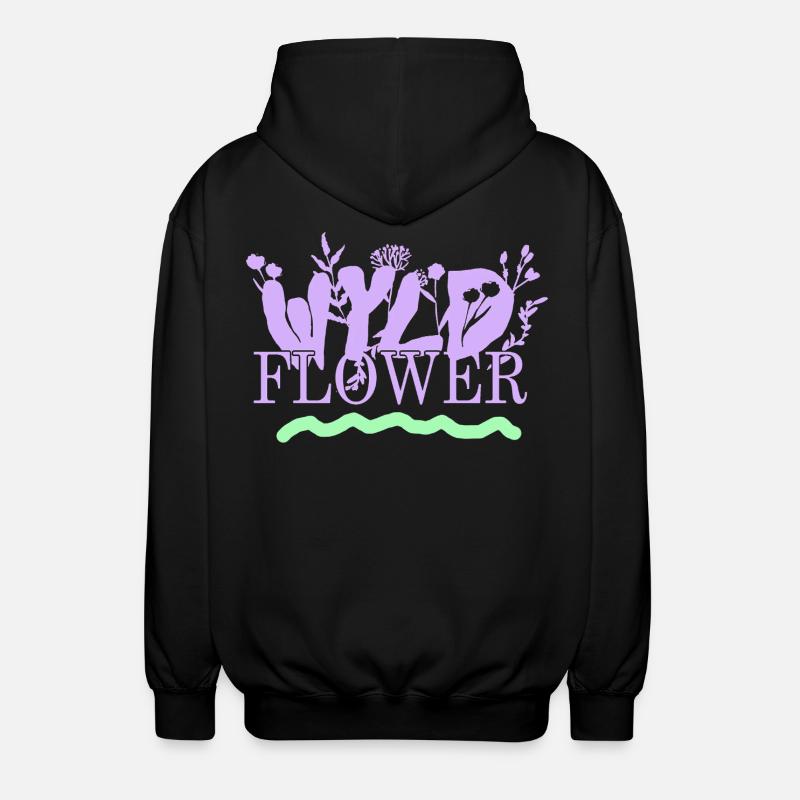 Wyld Flower – Boho Vibes - Veste à capuche unisexe - noir