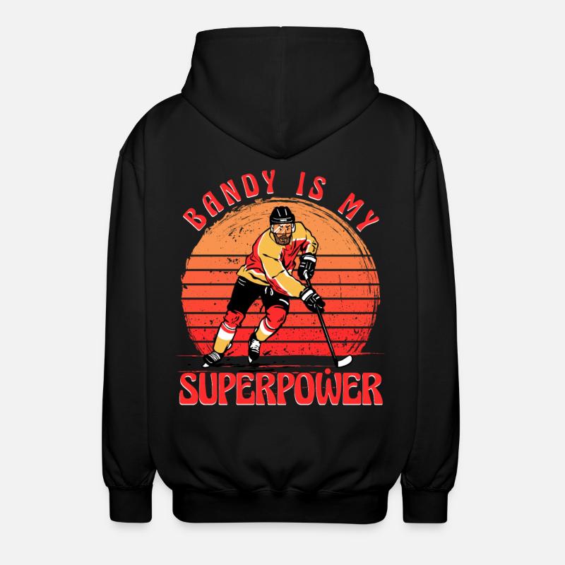 Bandy est mon superpouvoir - Veste à capuche unisexe - noir