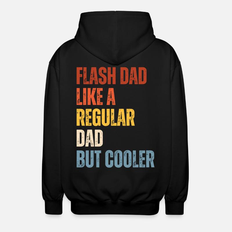 Bouldering Flash Papa Boulderer - Unisex Kapuzenjacke - Schwarz