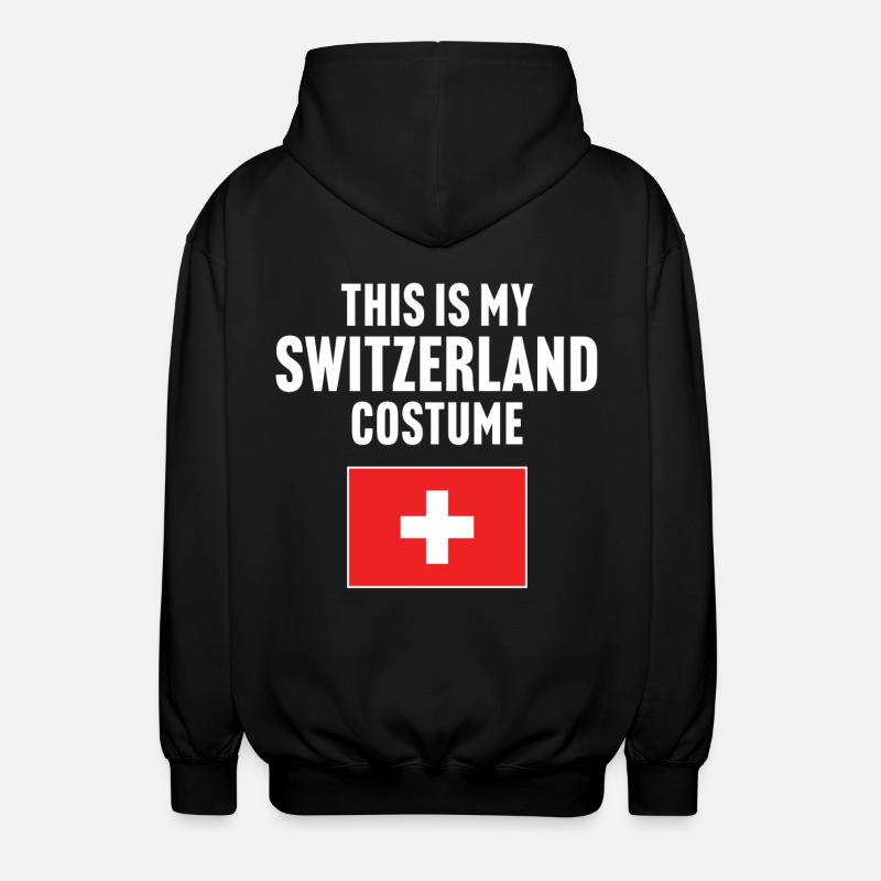 Ce costume de ma Suisse - Veste à capuche unisexe - noir