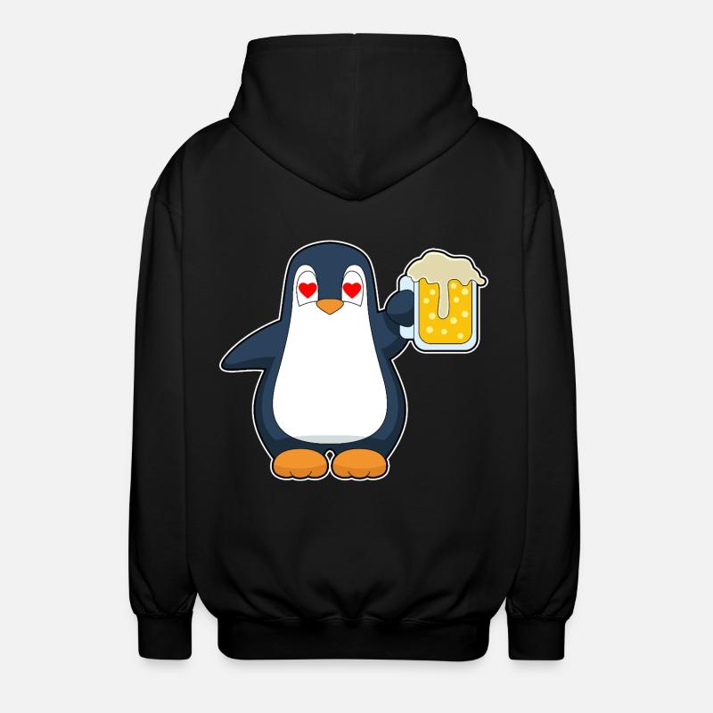 Bière Pingouin - Veste à capuche unisexe - noir