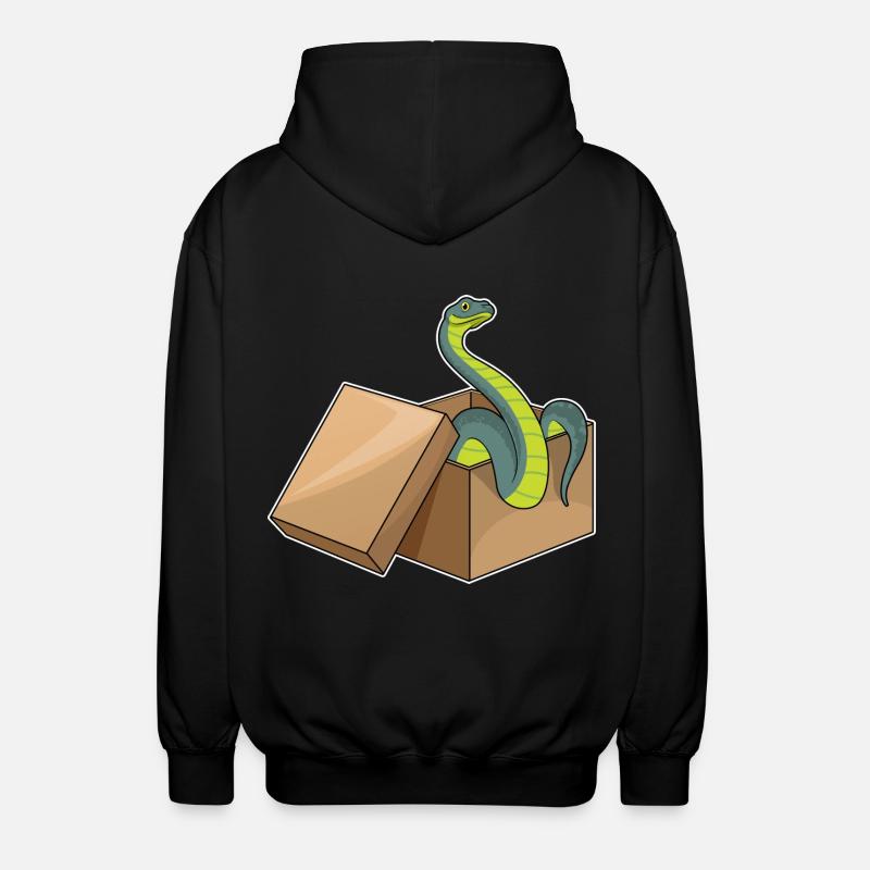Snake Box - Unisex Hooded Jacket - black