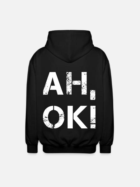 AH OK - Unisex Kapuzenjacke - Schwarz