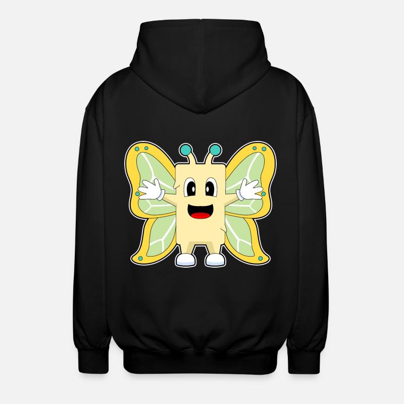 Beurre de papillon - Veste à capuche unisexe - noir