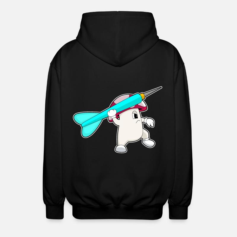 Fléchette aux champignons - Veste à capuche unisexe - noir