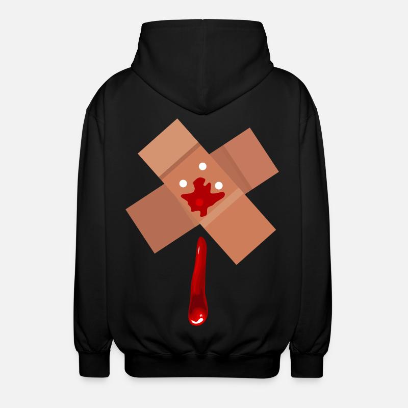 Wounded - Unisex Hooded Jacket - black