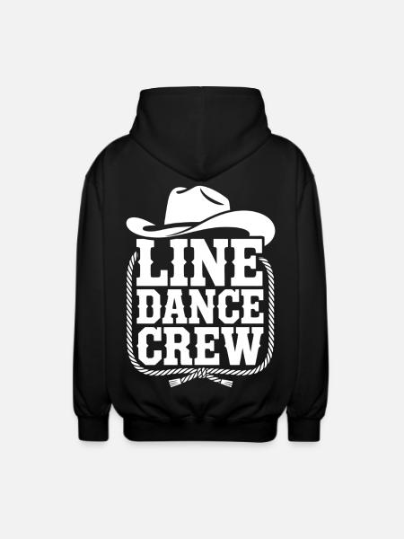 Line Dance Crew Western Logo - Unisex Kapuzenjacke - Schwarz