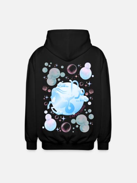 Steinbock-Frau – Astrologiegeschenk - Unisex Kapuzenjacke - Schwarz