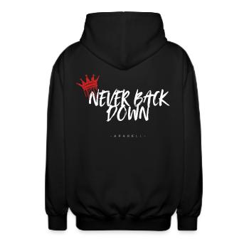 T-shirt couronne NBD - Veste à capuche unisexe - noir - Dos - AI Model Male 185 light (185cm)
