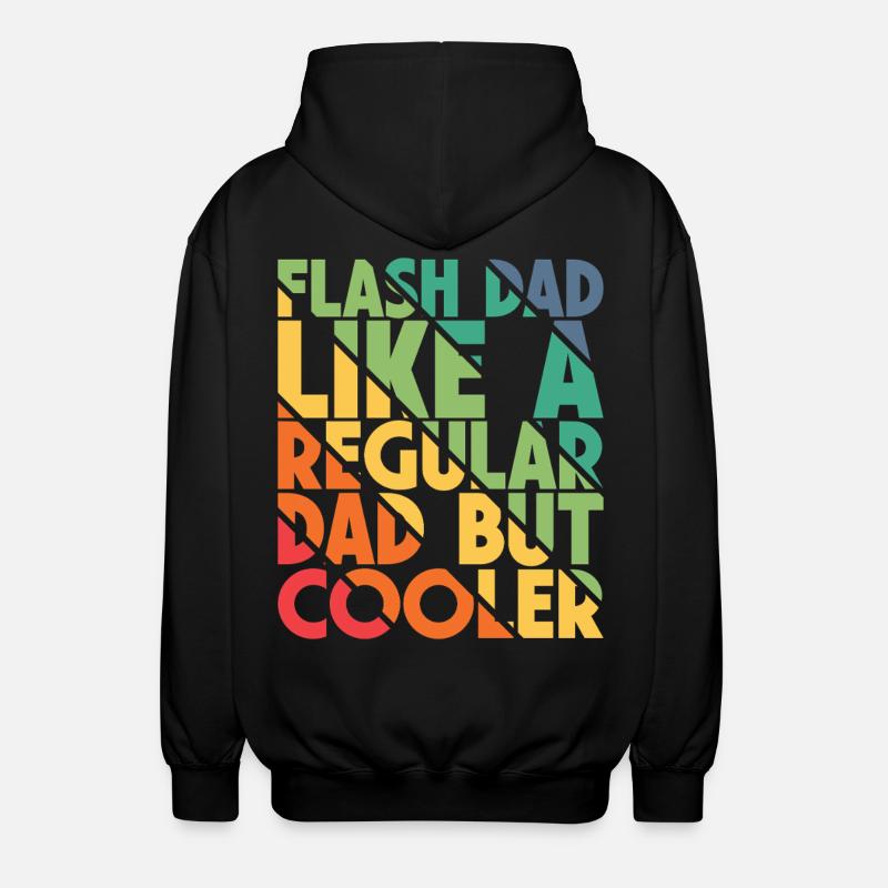 Bouldering Flash Papa Boulderer - Unisex Kapuzenjacke - Schwarz