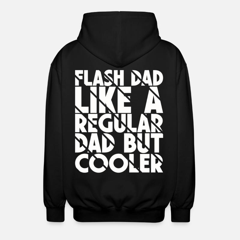 Bouldering Flash Papa Boulderer - Unisex Hooded Jacket - black