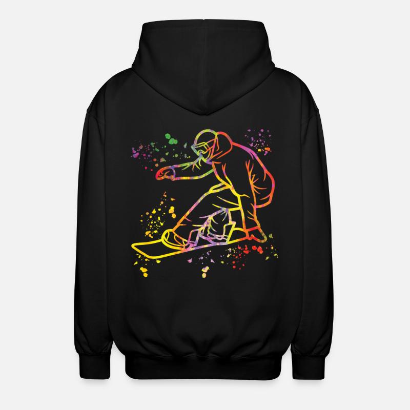 Snowboarder Snowboarding Snowboard - Veste à capuche unisexe - noir