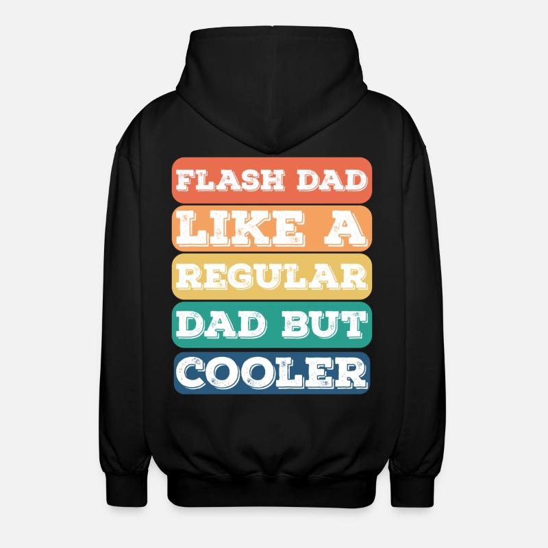 Bouldering Flash Papa Boulderer - Unisex Kapuzenjacke - Schwarz