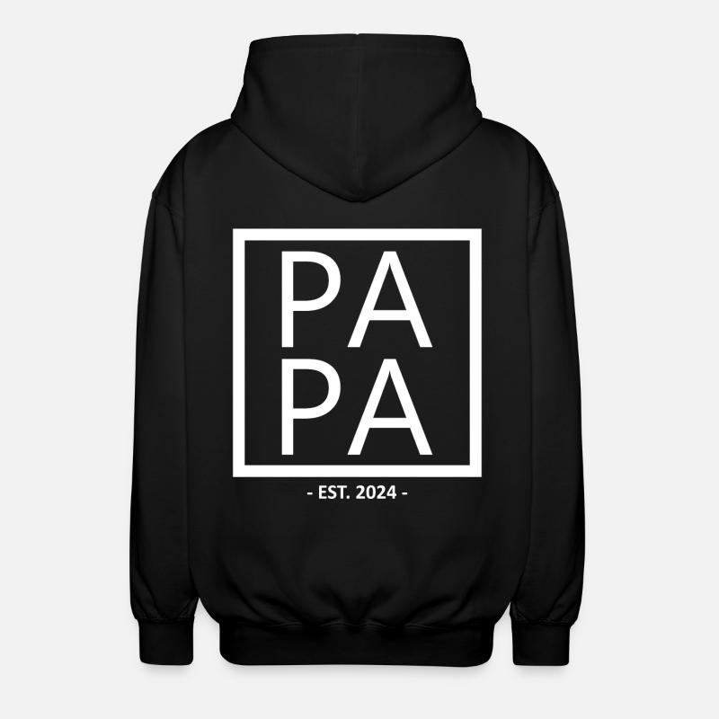 Papa 2024 - Veste à capuche unisexe - noir