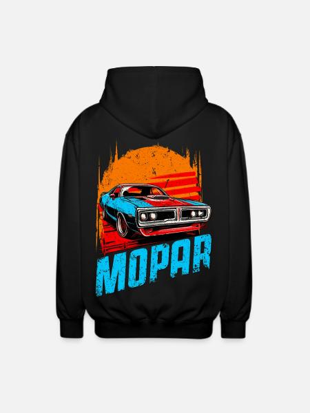 Mopar 1970 – Sunset Burnout Edition - Unisex-hupparitakki - musta