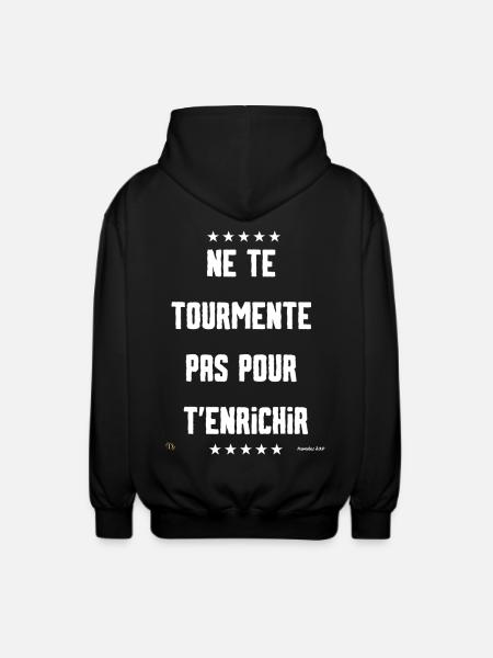The torments of life - Unisex Hooded Jacket - black