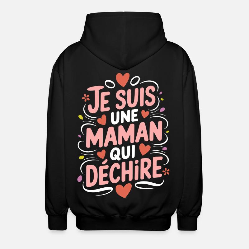 Ich bin eine Killer-Mutter - Unisex Kapuzenjacke - Schwarz
