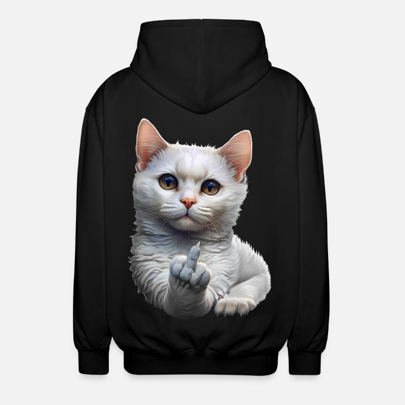 Chat - Veste à capuche unisexe - noir