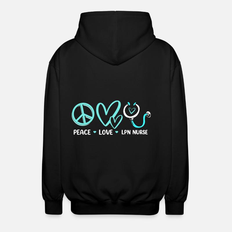 Infirmière Infirmière Infirmière - Veste à capuche unisexe - noir