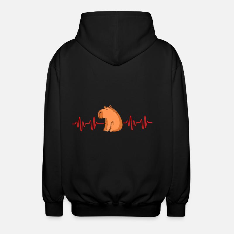 Capibara Capybara - Unisex Kapuzenjacke - Schwarz