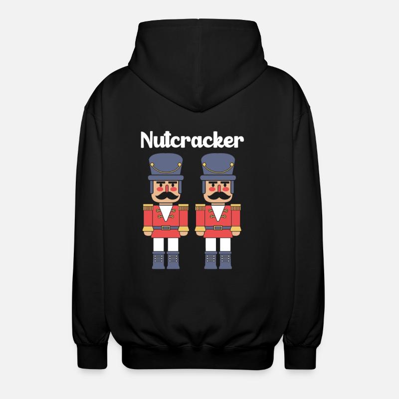 Nussknacker Weihnachten - Unisex Kapuzenjacke - Schwarz