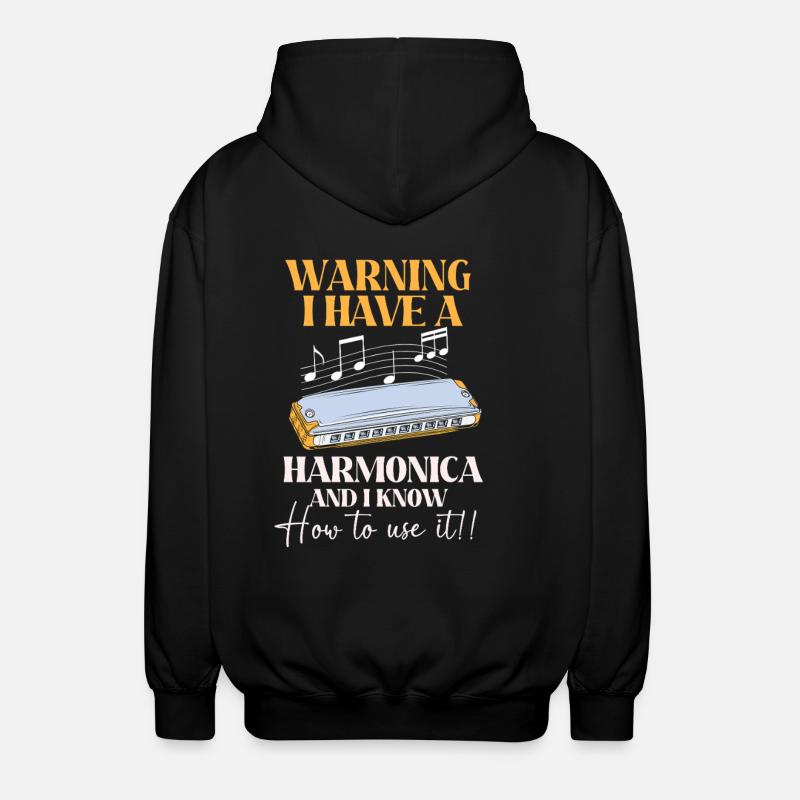 Harmonica - Veste à capuche unisexe - noir