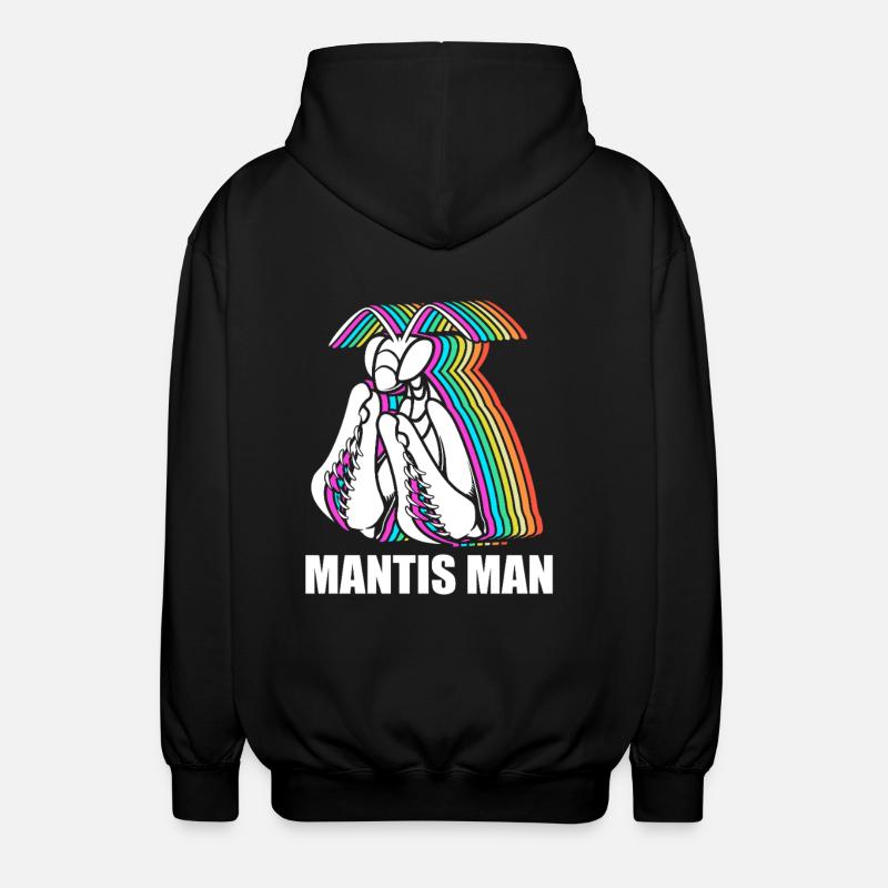 Gottesanbeter Gottesanbeterin Mantis - Unisex Kapuzenjacke - Schwarz