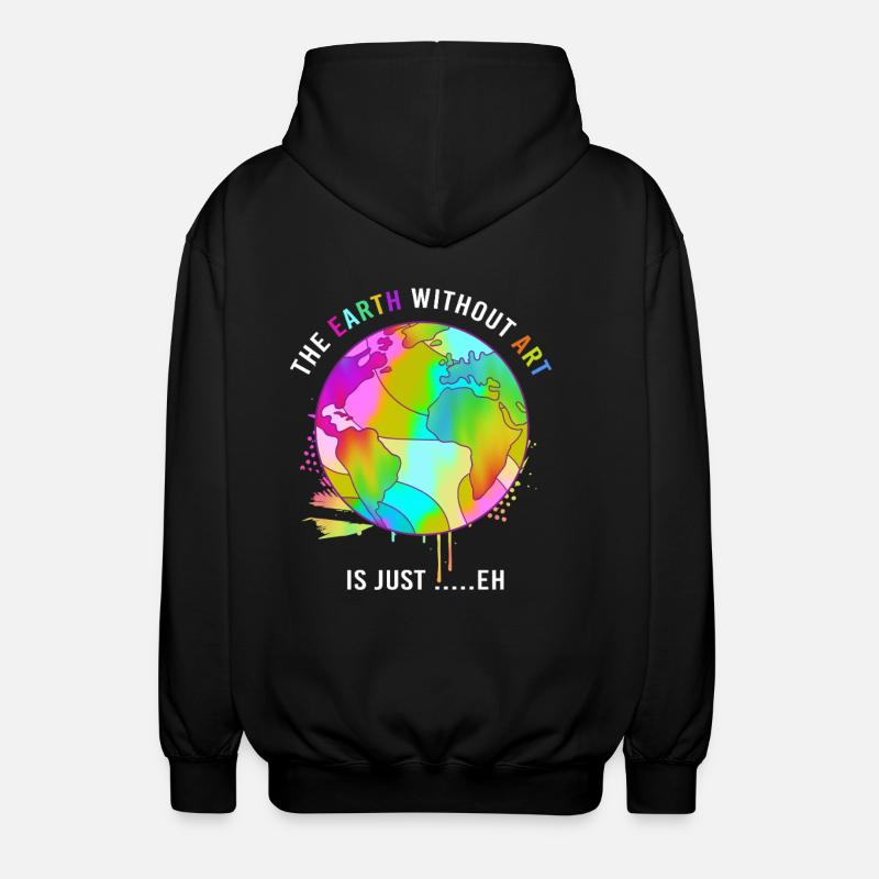 Earth Day - Unisex Kapuzenjacke - Schwarz