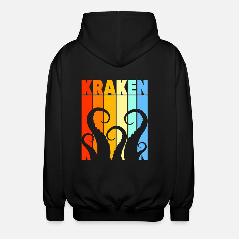 Octopus Octopus Octopus Octopus Octopus - Unisex Hooded Jacket - black