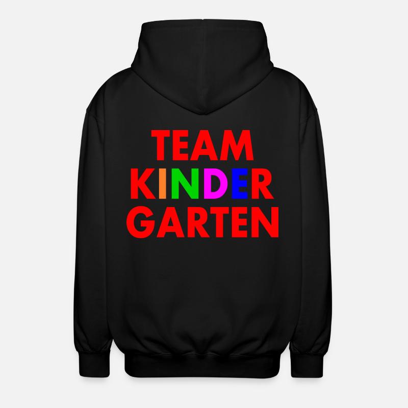 Team kindergarten - Veste à capuche unisexe - noir