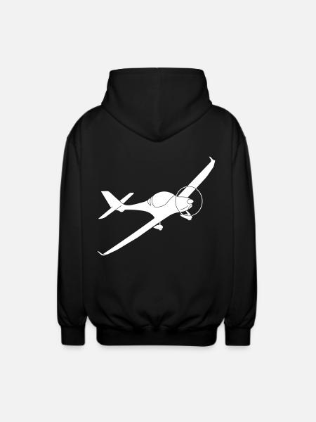 Aquila A210 Flugzeug Geschenk Ultraleicht UL - Unisex Kapuzenjacke - Schwarz