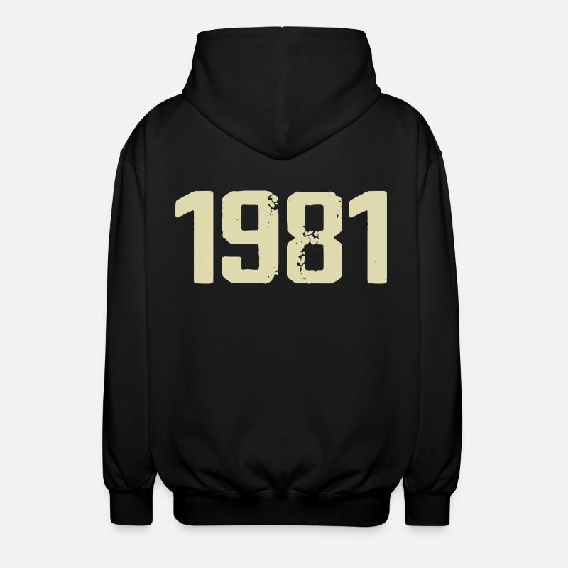 Jubiläum 1981 - Unisex Kapuzenjacke - Schwarz