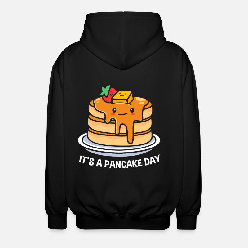 Pfannkuchen - Unisex Kapuzenjacke - Schwarz
