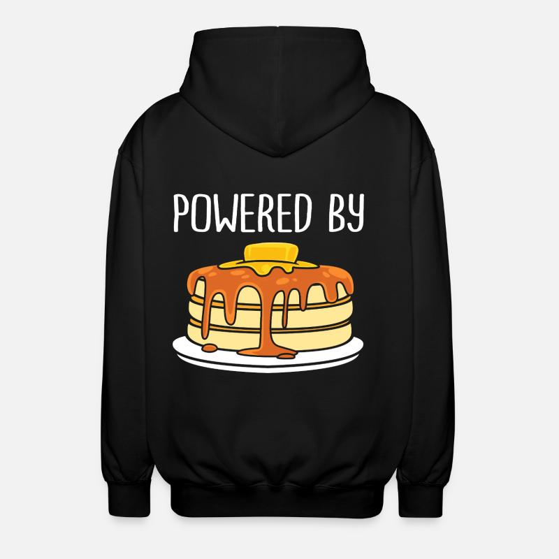 Pfannkuchen - Unisex Kapuzenjacke - Schwarz