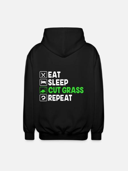 Lawn (meadow) Lawn mower - Unisex Hooded Jacket - black