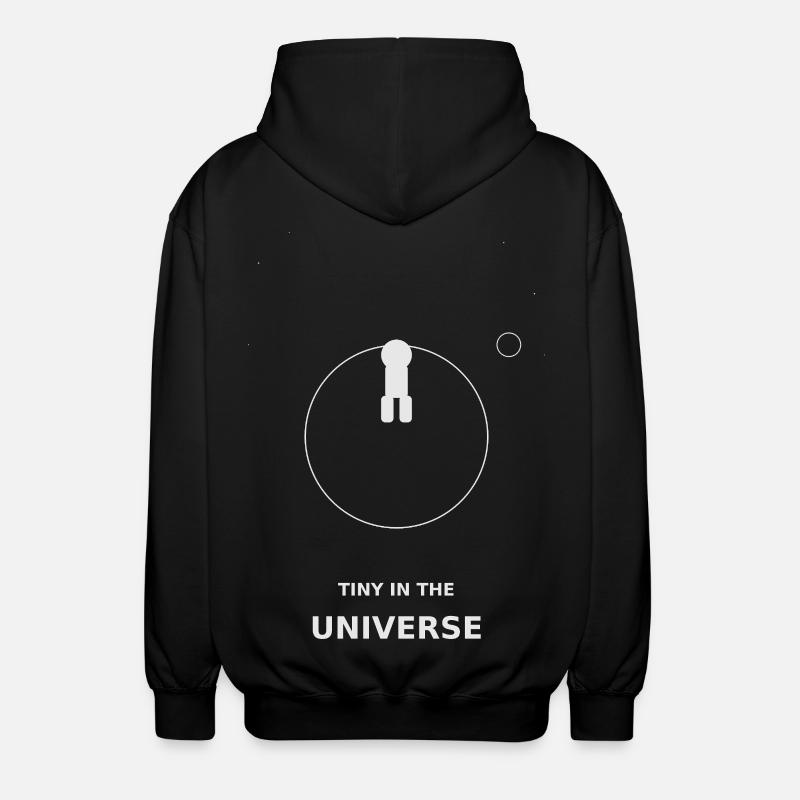 Tiny in the Universe - Unisex Hooded Jacket - black
