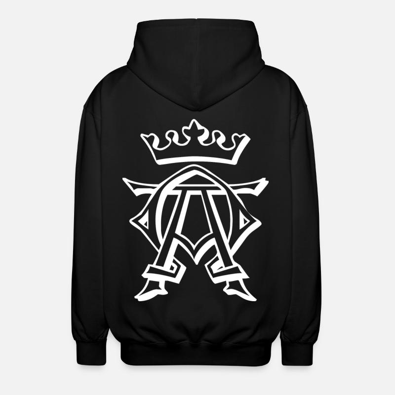 King, crown, king - Unisex Hooded Jacket - black