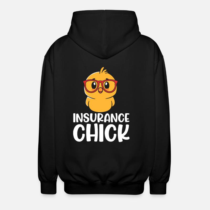Versicherung - Unisex Kapuzenjacke - Schwarz