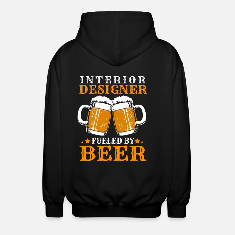 Architect Interior Designer Architecture - Unisex Hooded Jacket - black