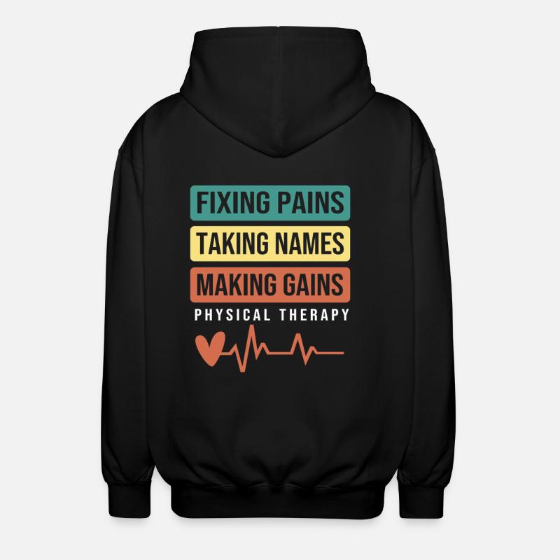 Physiotherapy Physiotherapy Physiotherapist - Unisex Hooded Jacket - black
