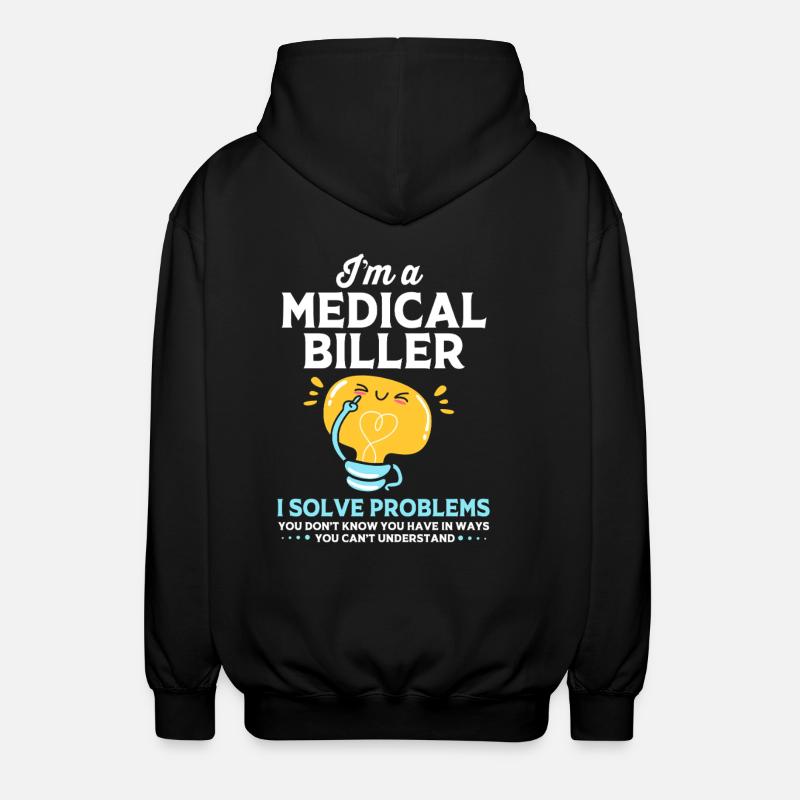 Codeur médical - Veste à capuche unisexe - noir