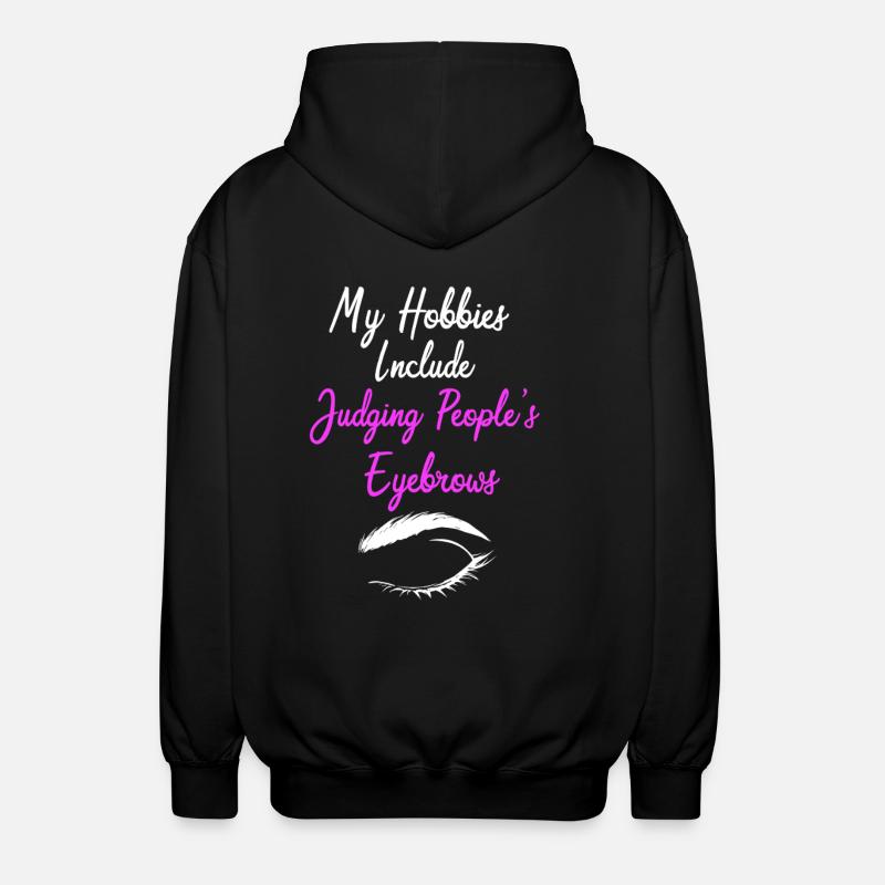 Cosmetics Beautician Microblading Make-up - Unisex Hooded Jacket - black