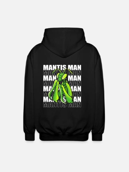 Gottesanbeter Gottesanbeterin Mantis - Unisex Kapuzenjacke - Schwarz