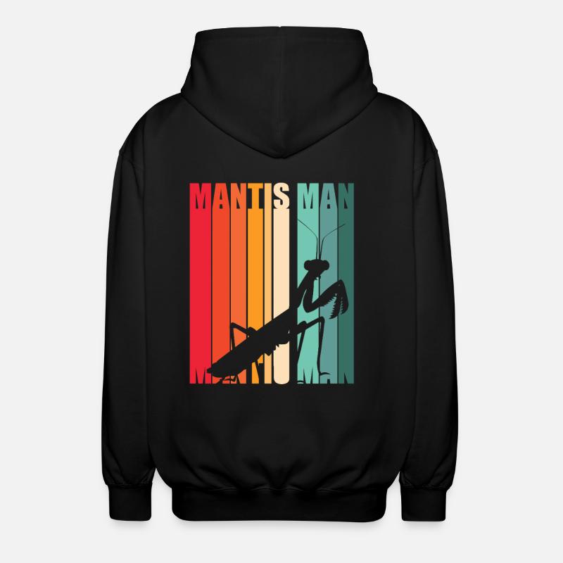 Mantis Gottesanbeter Gottesanbeterin - Unisex Kapuzenjacke - Schwarz