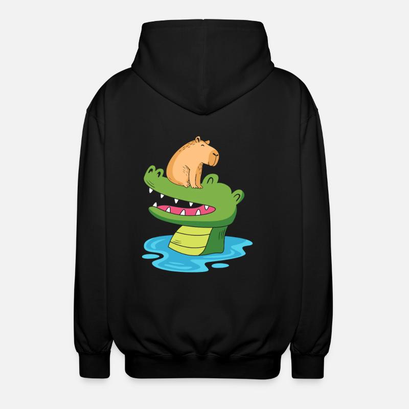 Capibara Capybara - Unisex Kapuzenjacke - Schwarz