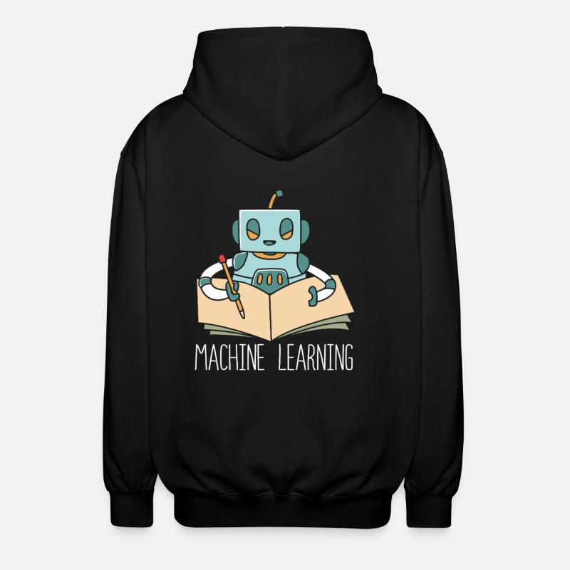 Artificial Intelligence GPT - Unisex Hooded Jacket - black