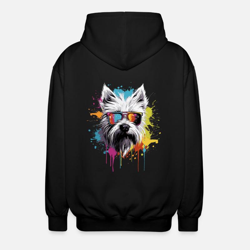 Cool Yorkshire Terrier - Veste à capuche unisexe - noir