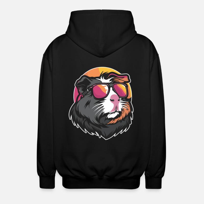Cochon d’Inde frais - Veste à capuche unisexe - noir