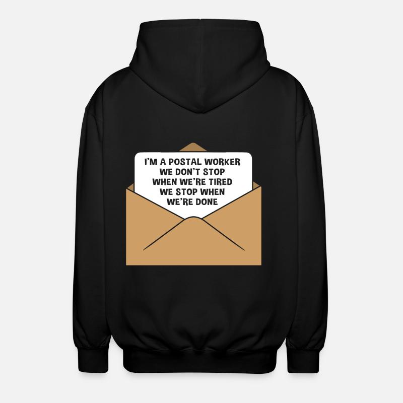 Cachet de la poste - Veste à capuche unisexe - noir