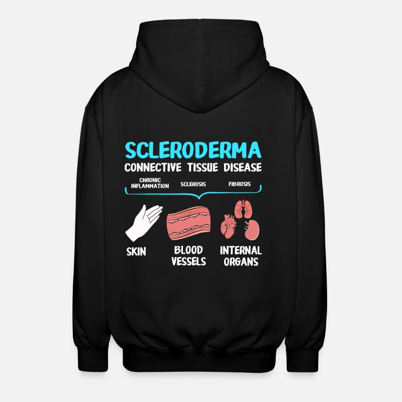 Scleroderma - Unisex Hooded Jacket - black